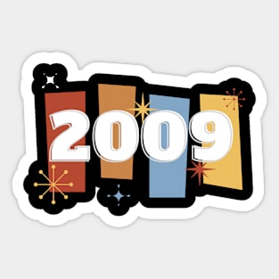 2009 Time Capsule Era - Front & Back - Retro Pop Culture Sticker